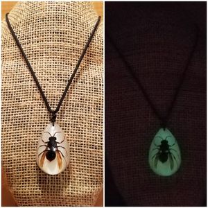 Glow in the Dark Hornet Necklace
